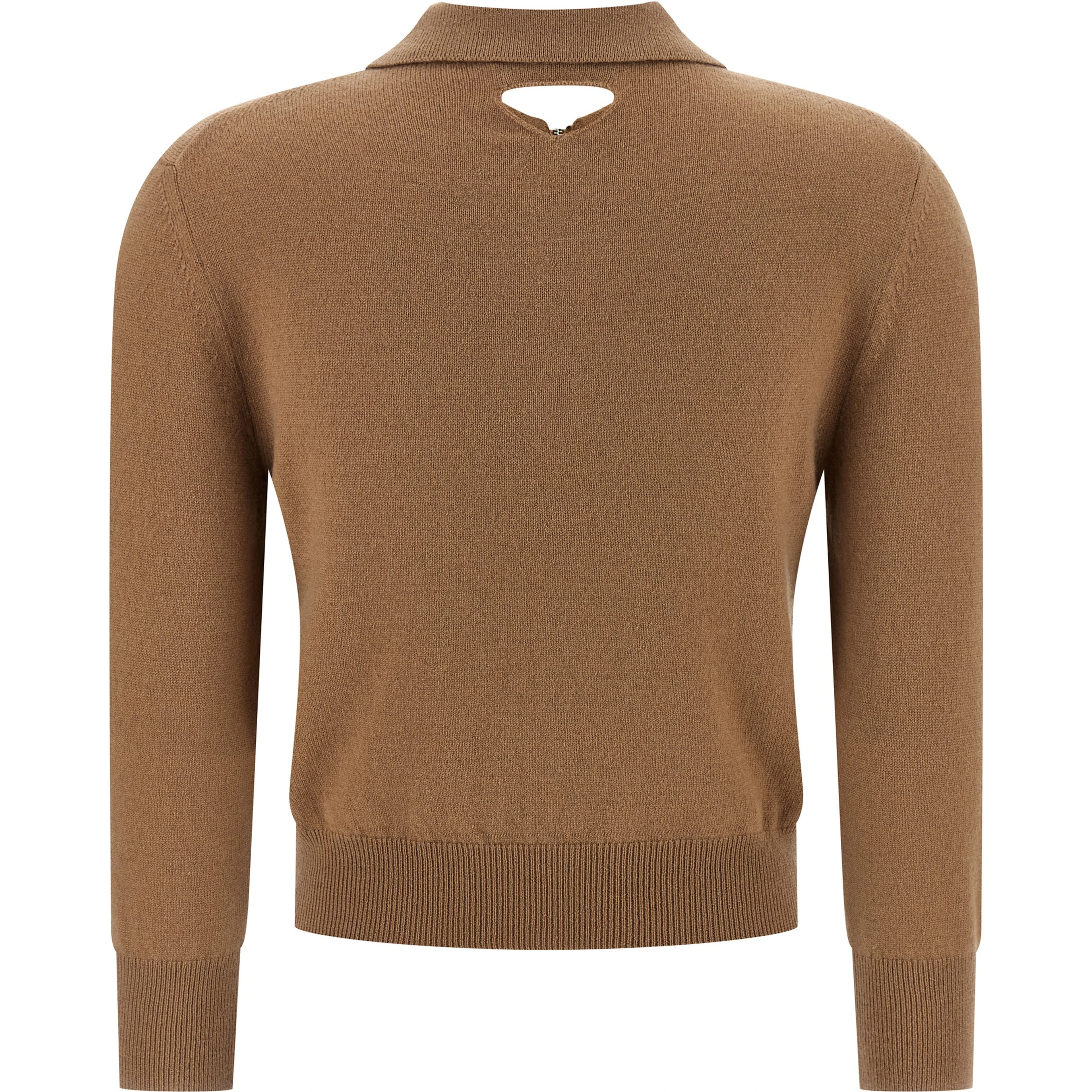 Beige Cashmere Polo Shirt