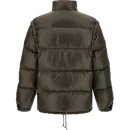 Gray Recycled Polyamide Full-Length Jacket