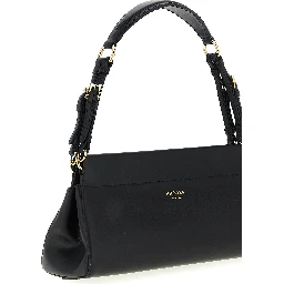 Black Calfskin Shoulder Bag