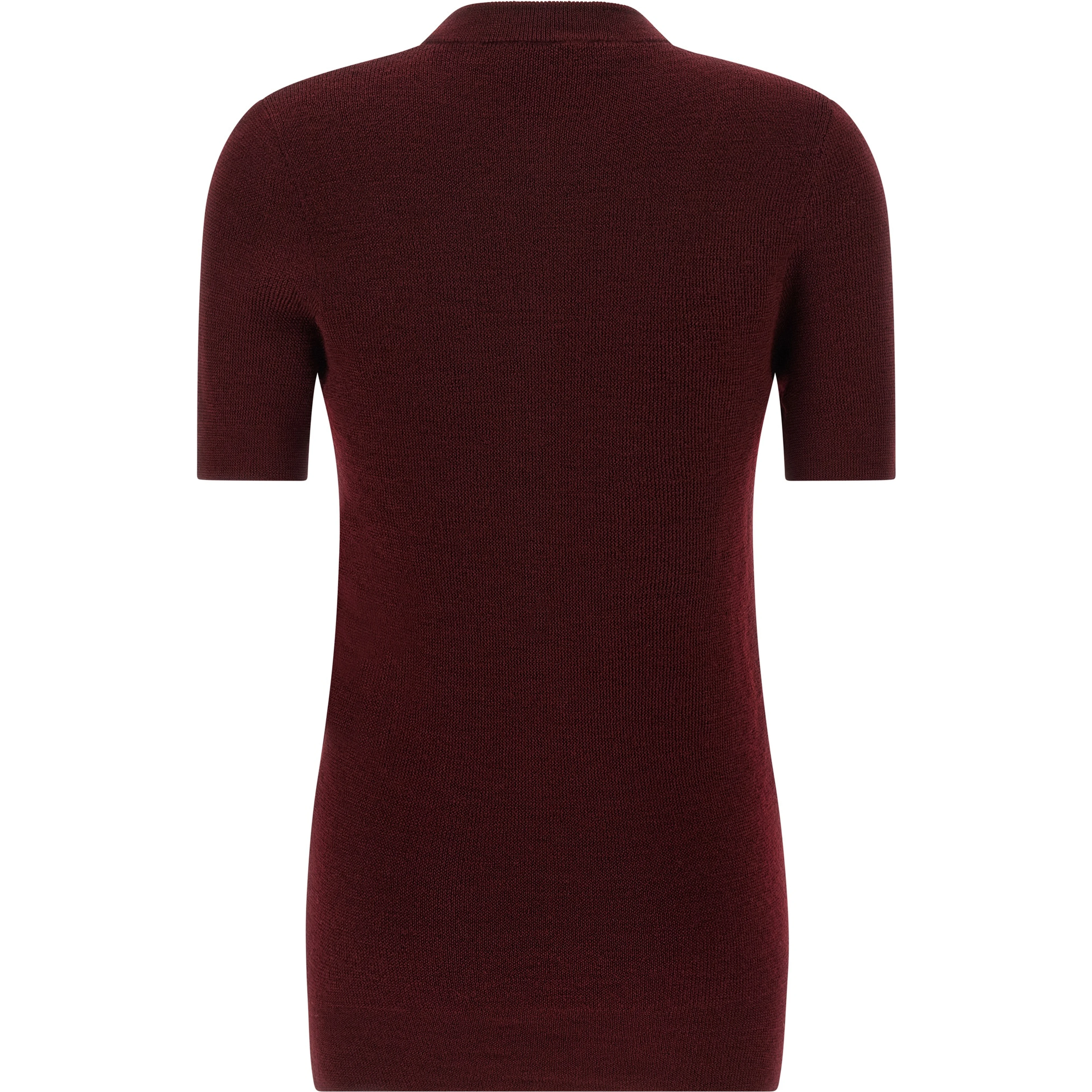 Bordeaux Virgin Wool Cardigan