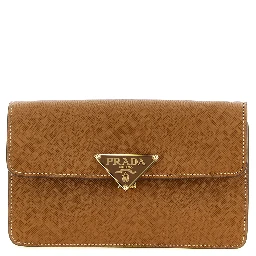 Beige Calfskin Crossbody Bag