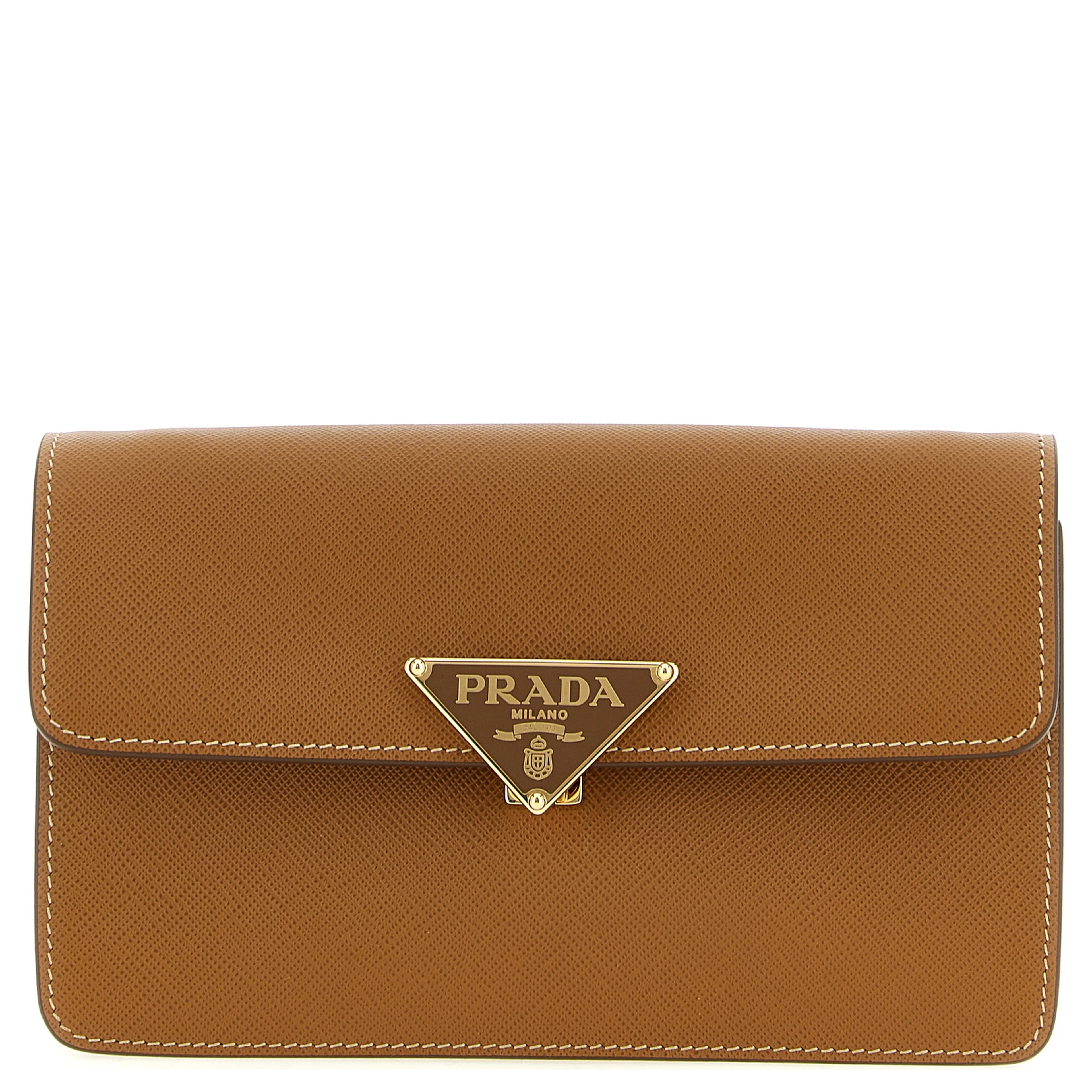 Beige Calfskin Crossbody Bag