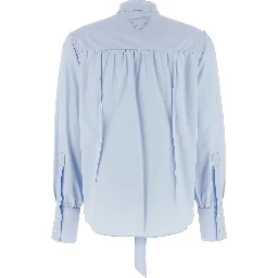 Blue Cotton Blouse