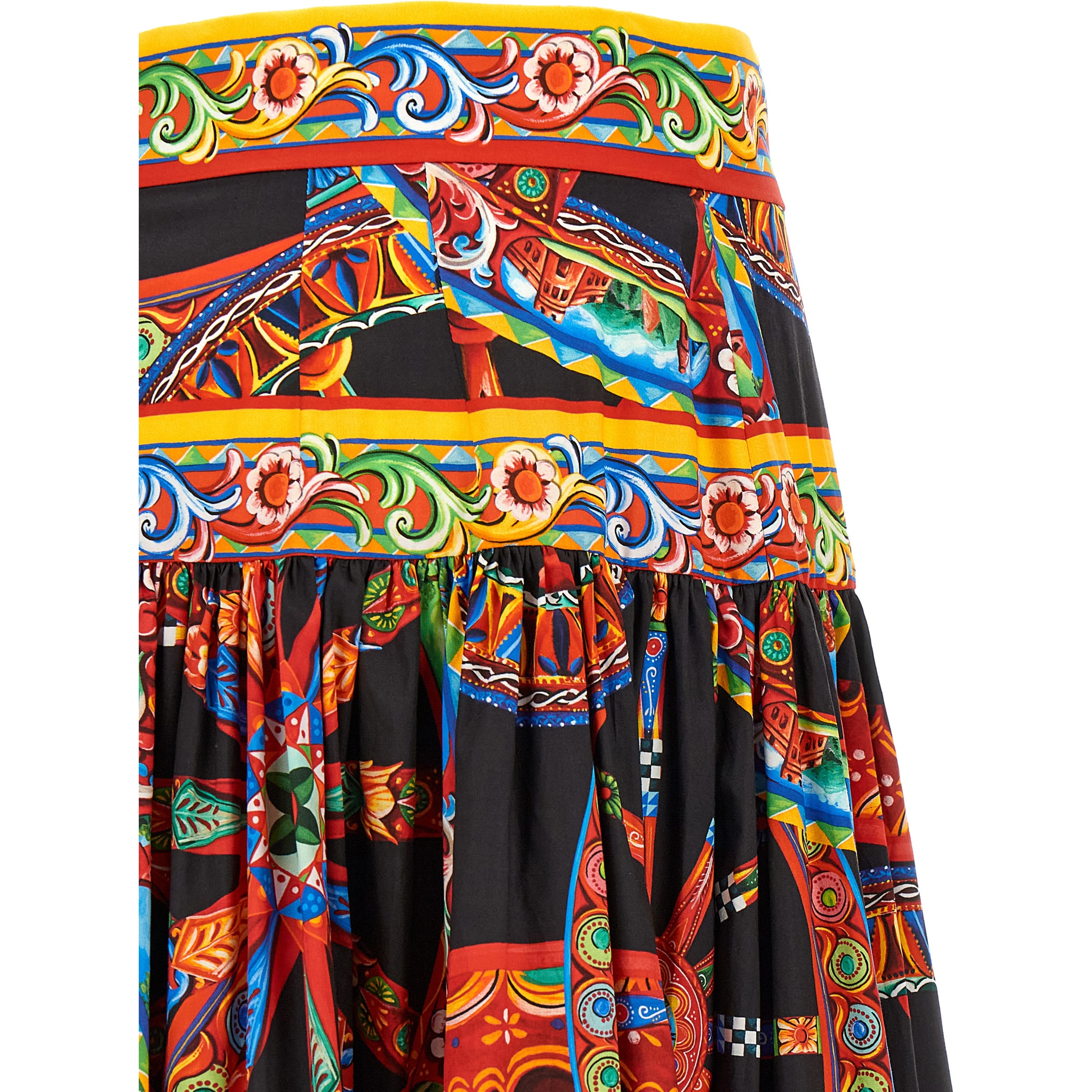 Multicolor Cotton Mini Skirt