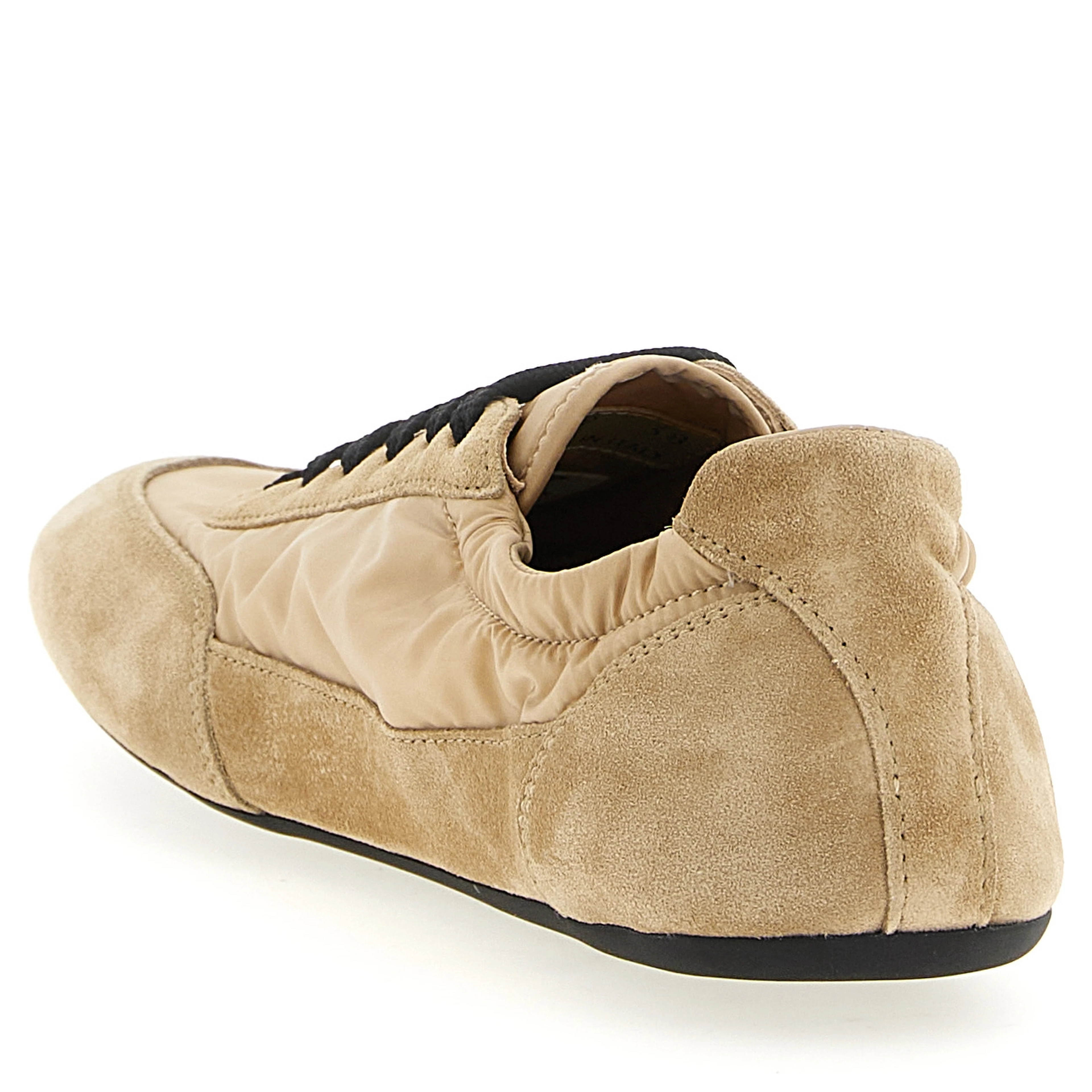 Beige Polyamide Athletic Sneakers