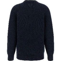 Blue Virgin Wool Cardigan