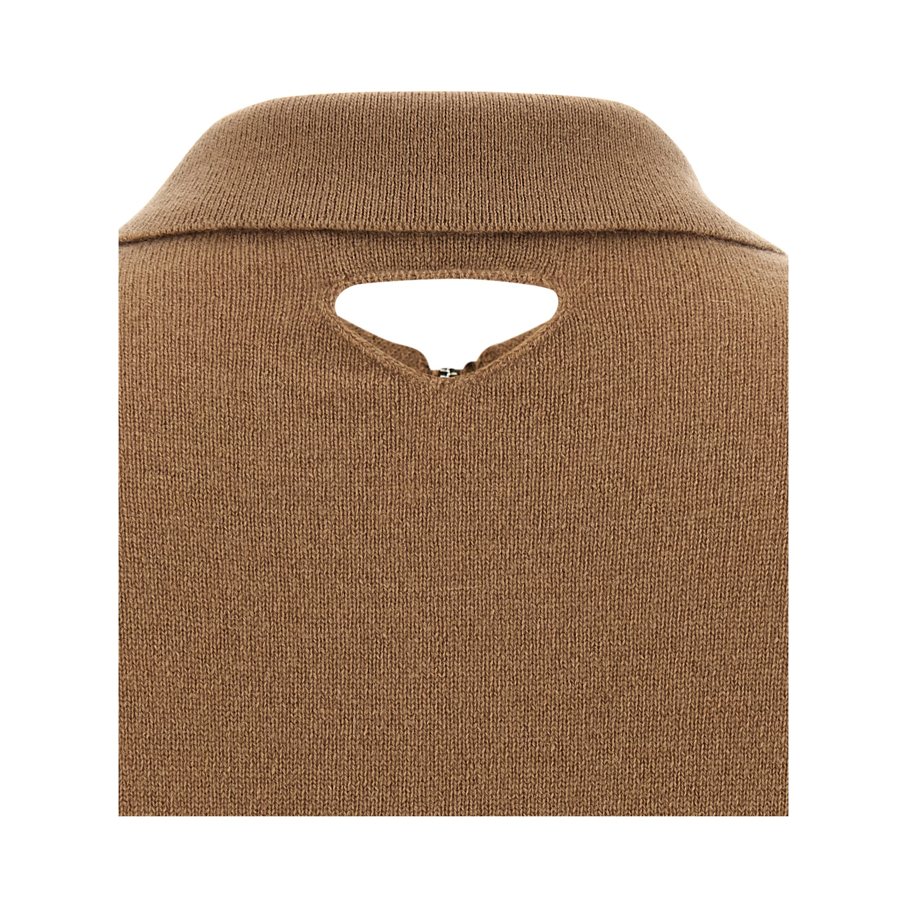 Beige Cashmere Polo Shirt