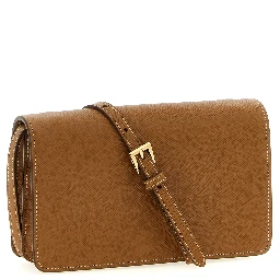 Beige Calfskin Crossbody Bag