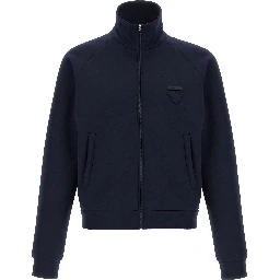 Blue Polyester Sweatshirt
