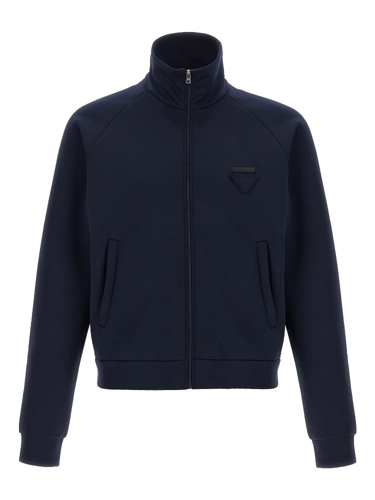 Blue Polyester Sweatshirt