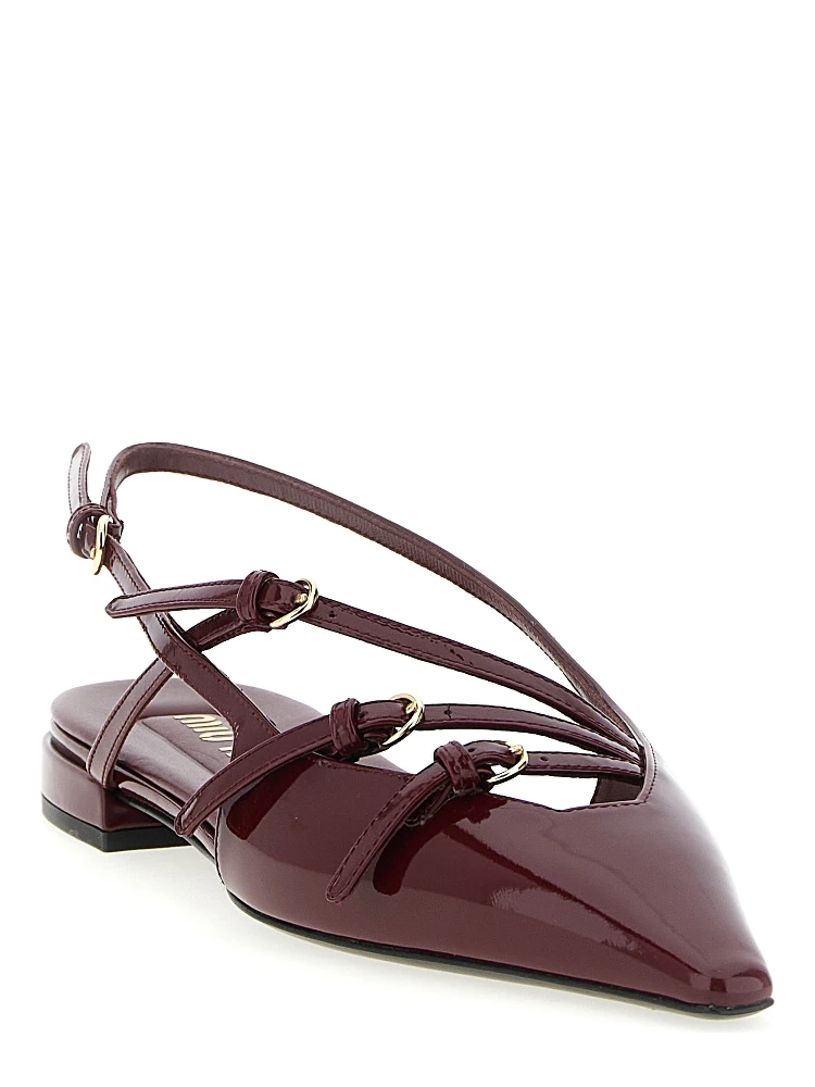 Bordeaux Calfskin Ballet Flats alternative
