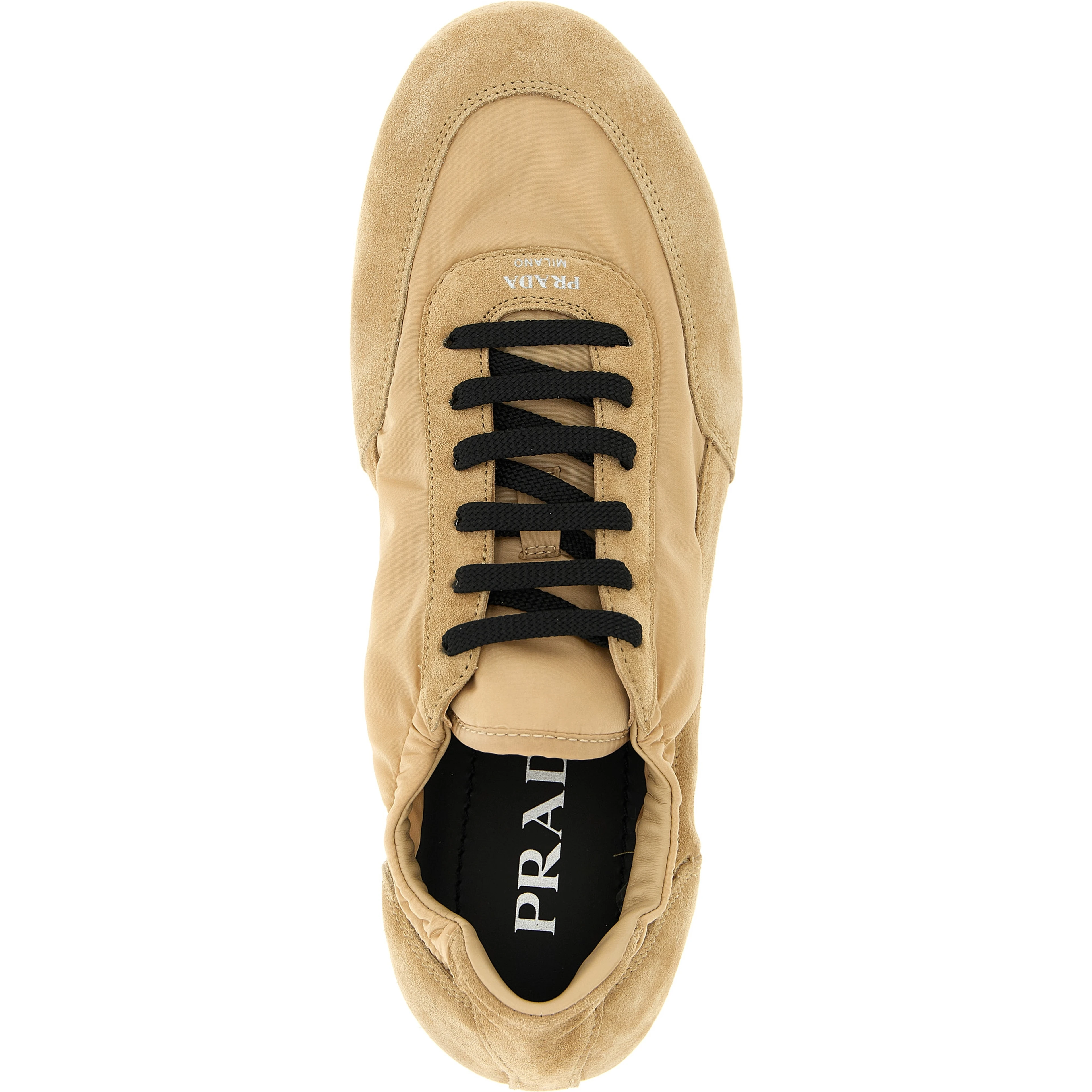 Beige Polyamide Athletic Sneakers