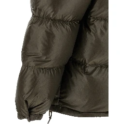 Gray Recycled Polyamide Full-Length Jacket