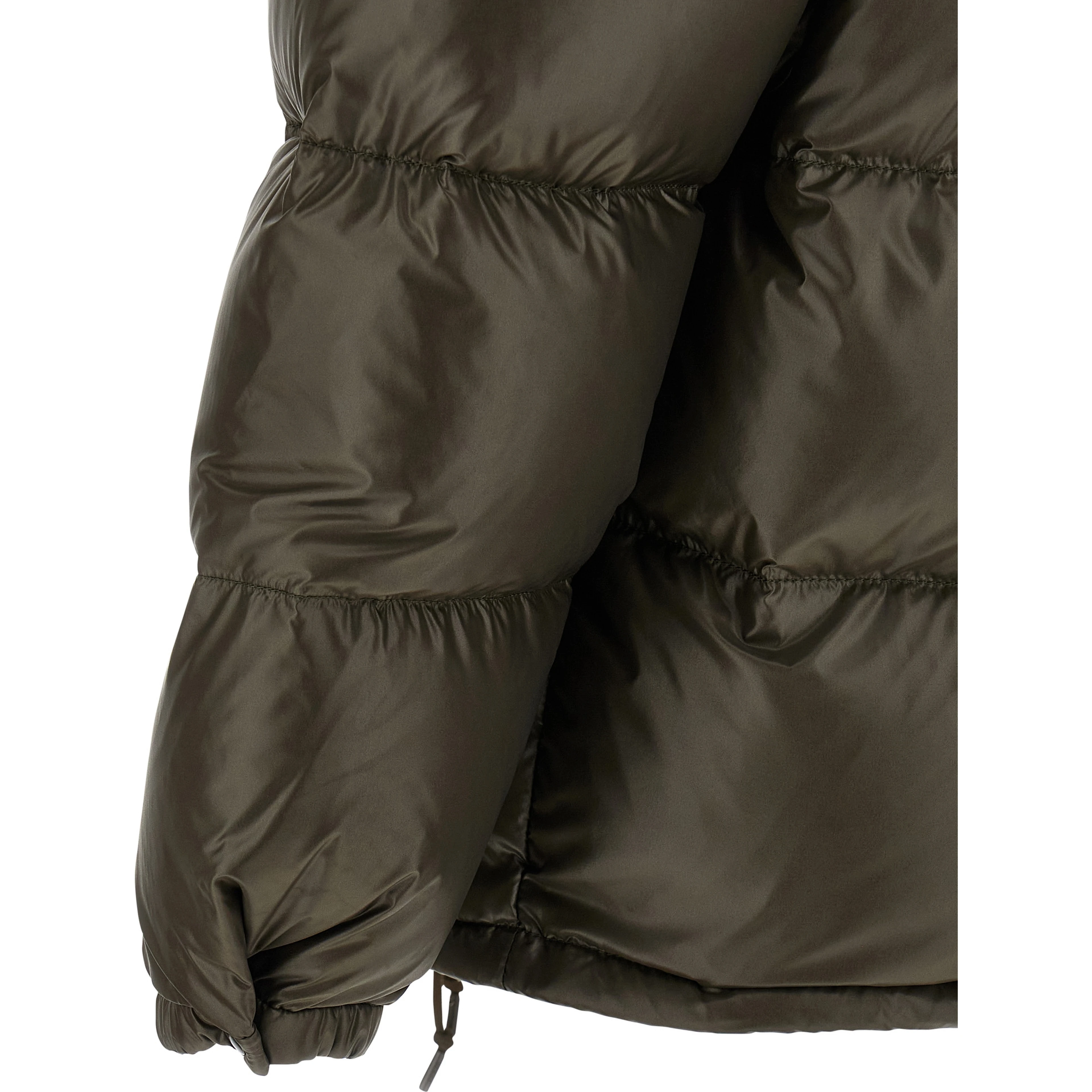 Gray Recycled Polyamide Full-Length Jacket
