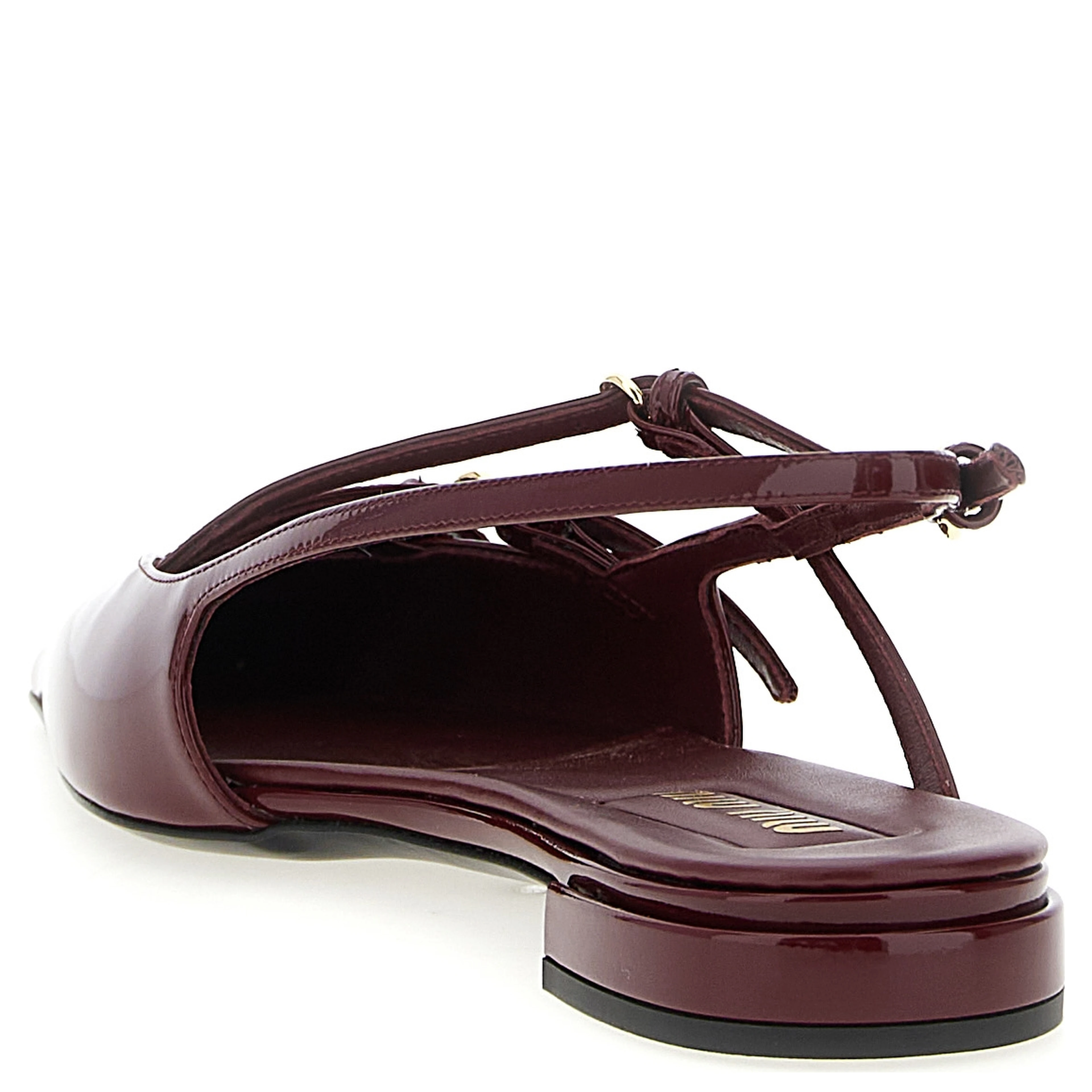 Bordeaux Calfskin Ballet Flats