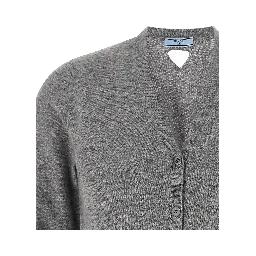 Gray Cashmere Cardigan