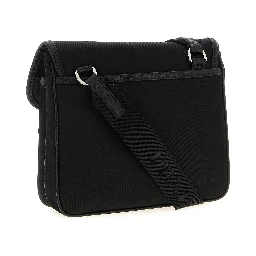Black Recycled Polyamide Crossbody Bag