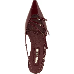 Bordeaux Calfskin Ballet Flats