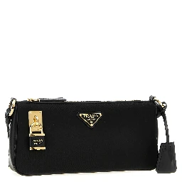 Black Polyamide Shoulder Bag