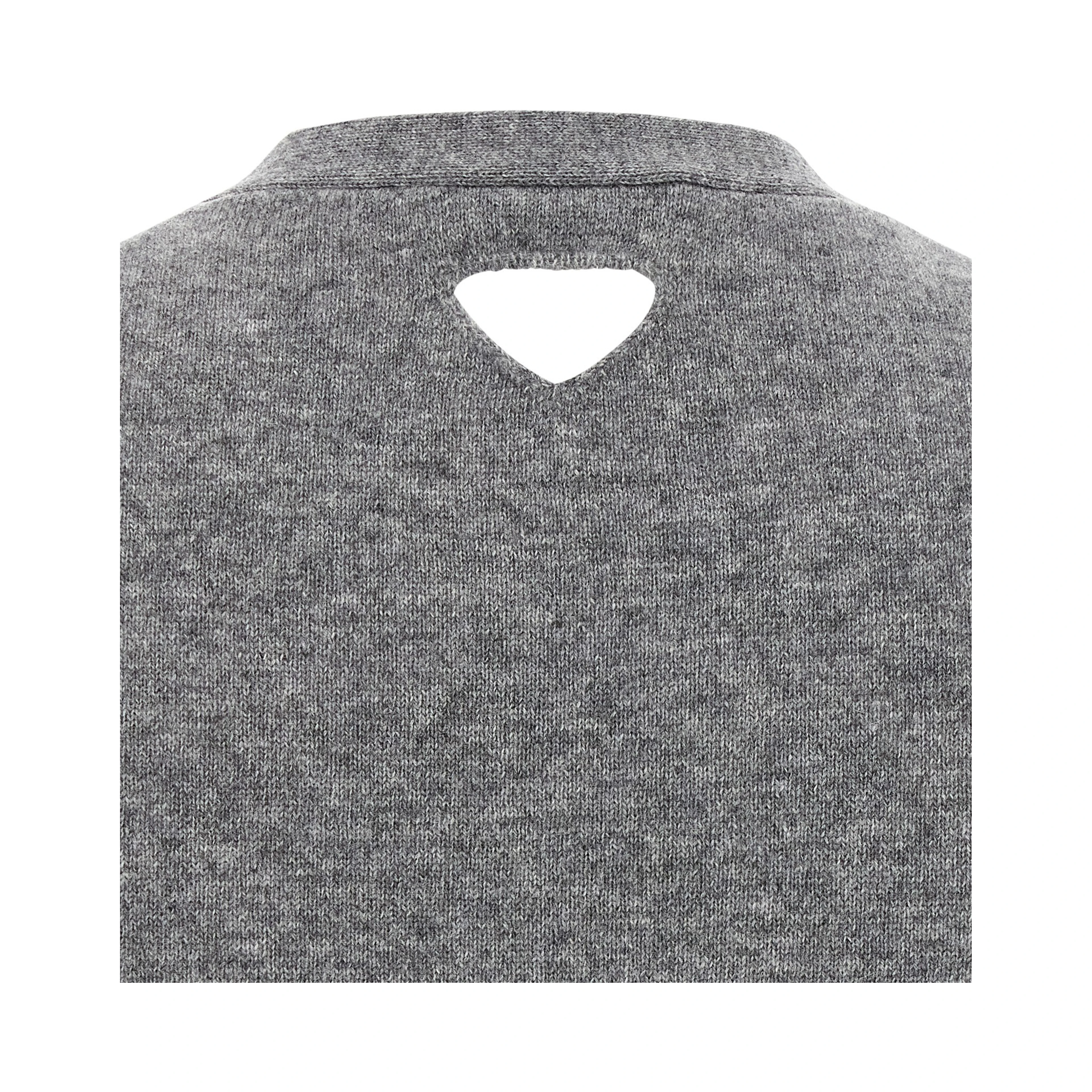 Gray Cashmere Cardigan