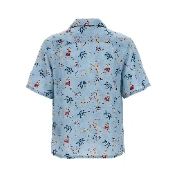 Blue Viscose Blouse