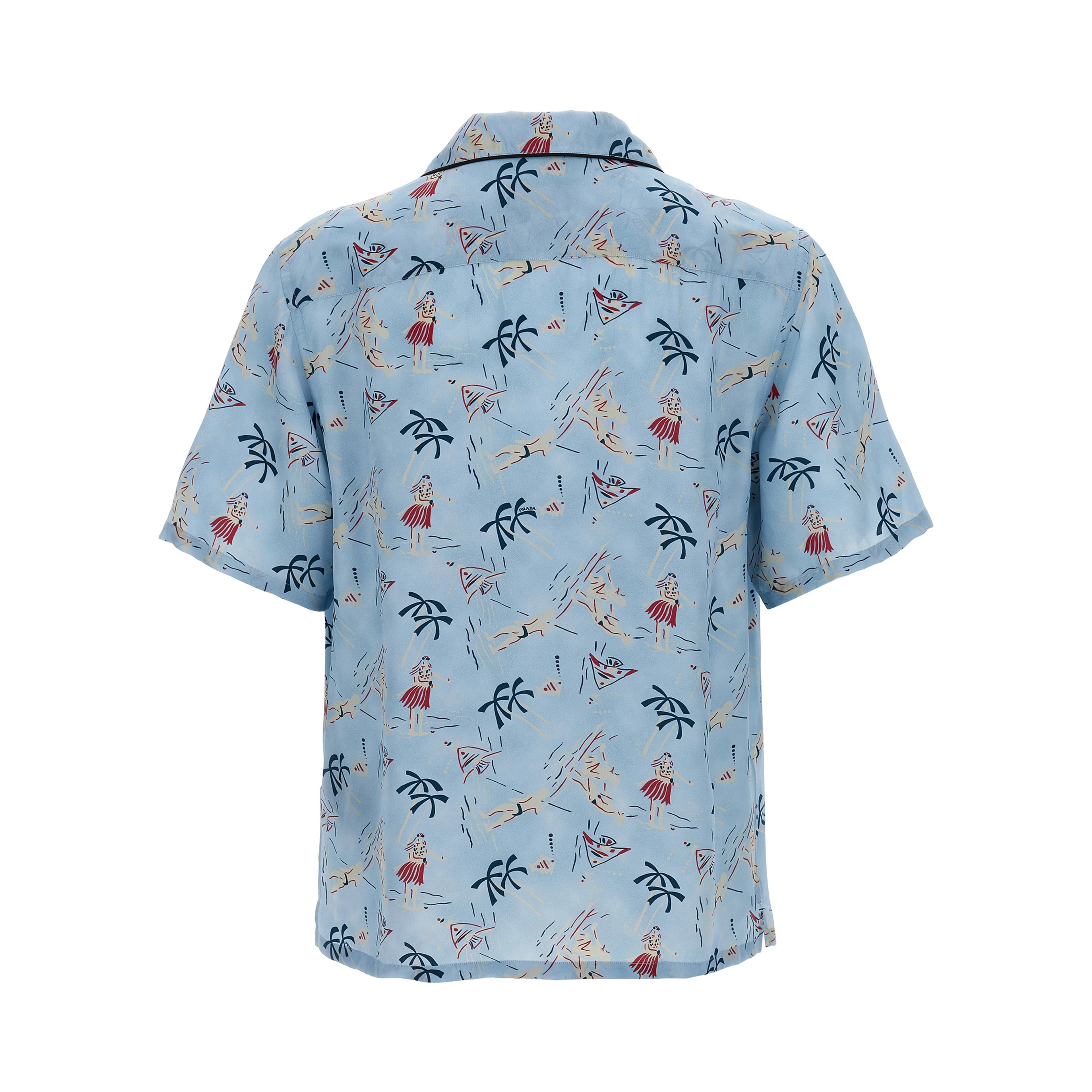 Blue Viscose Blouse