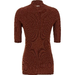 Brown Cotton Polo Shirt