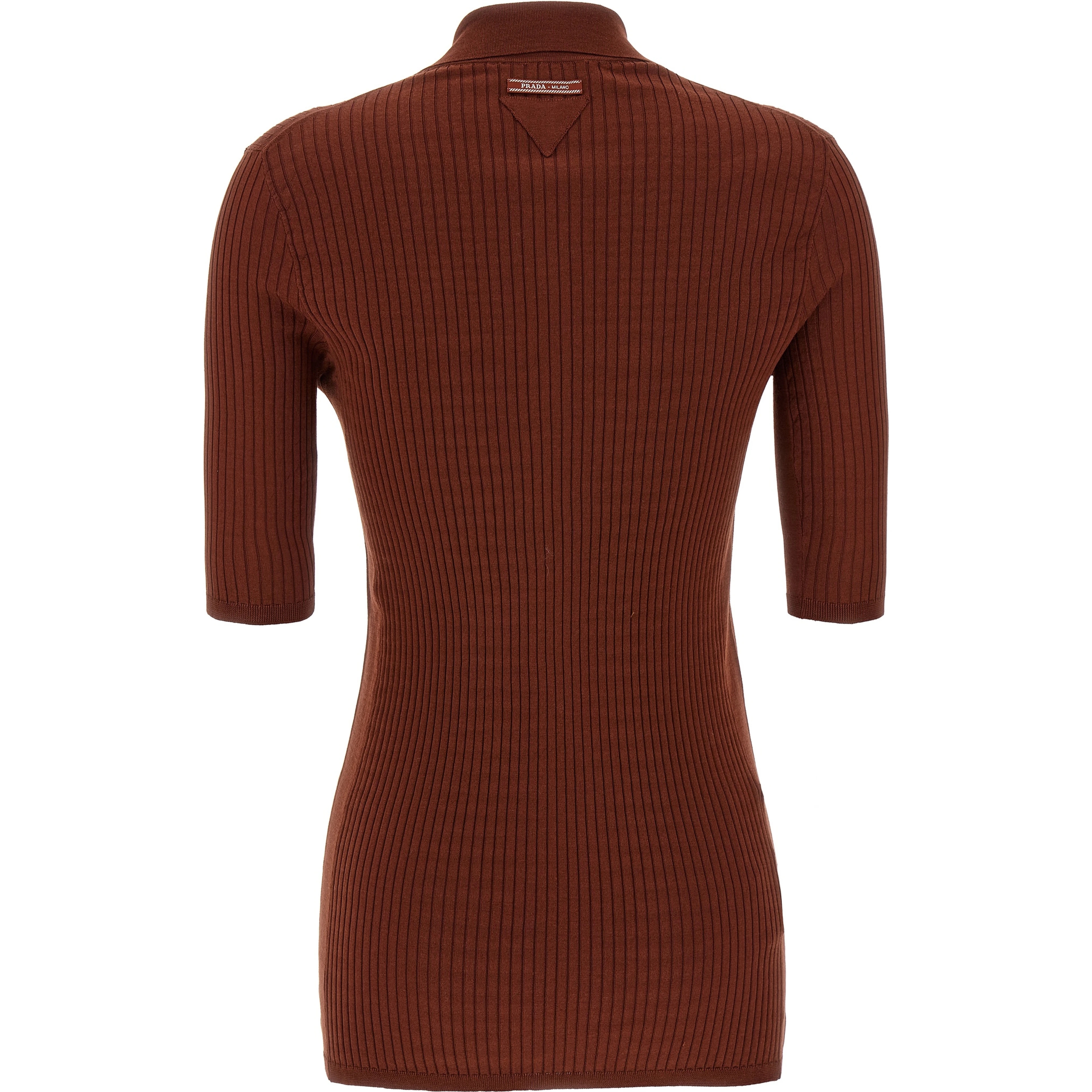 Brown Cotton Polo Shirt