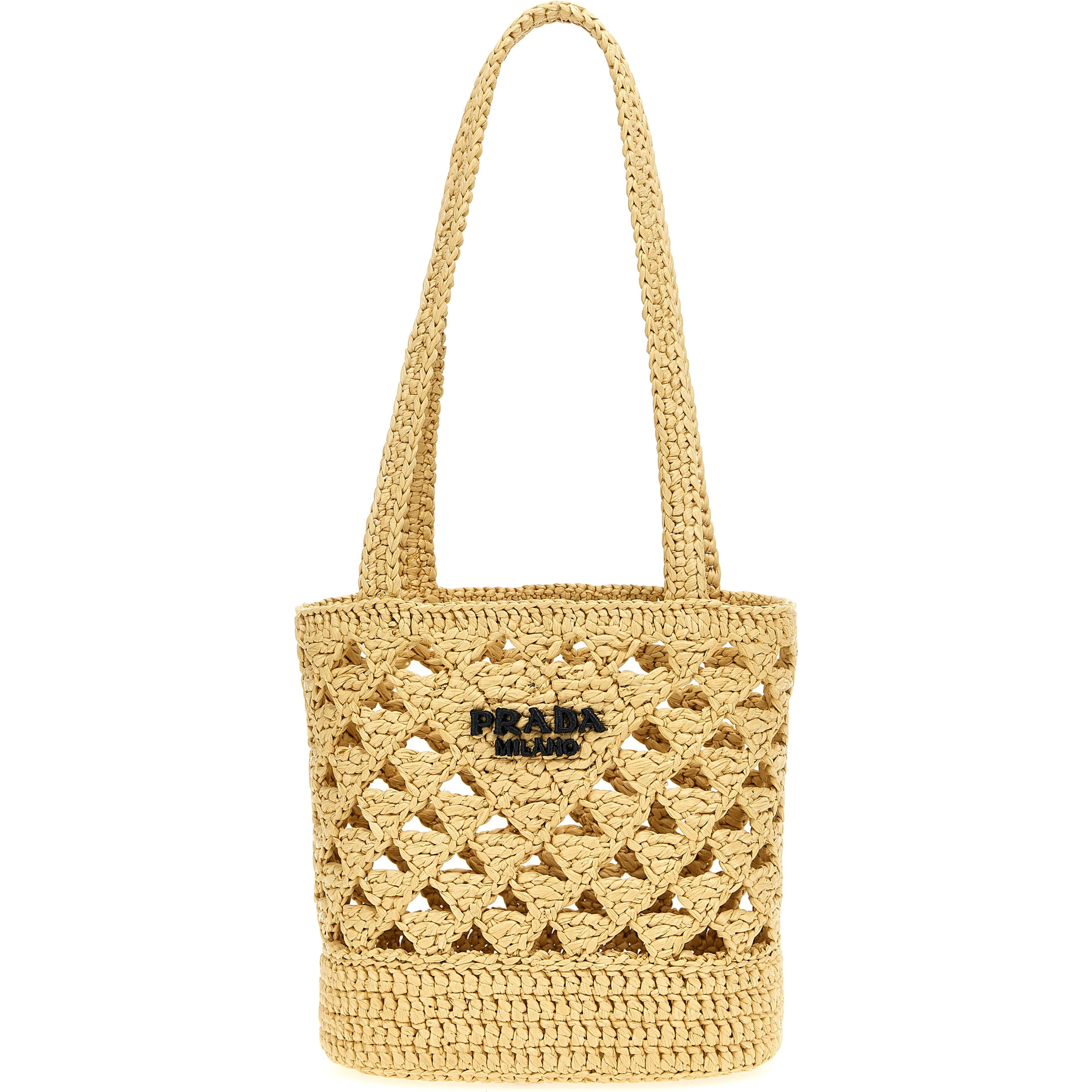 Beige Viscose Handbag