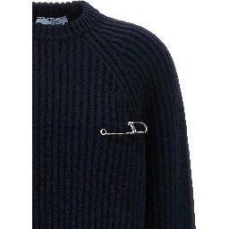 Blue Virgin Wool Cardigan