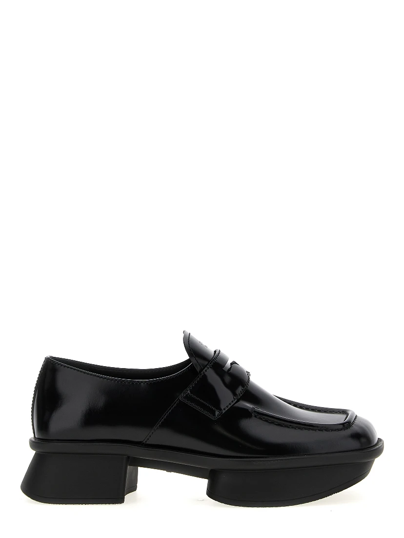 Black Calfskin Slip-On Loafers