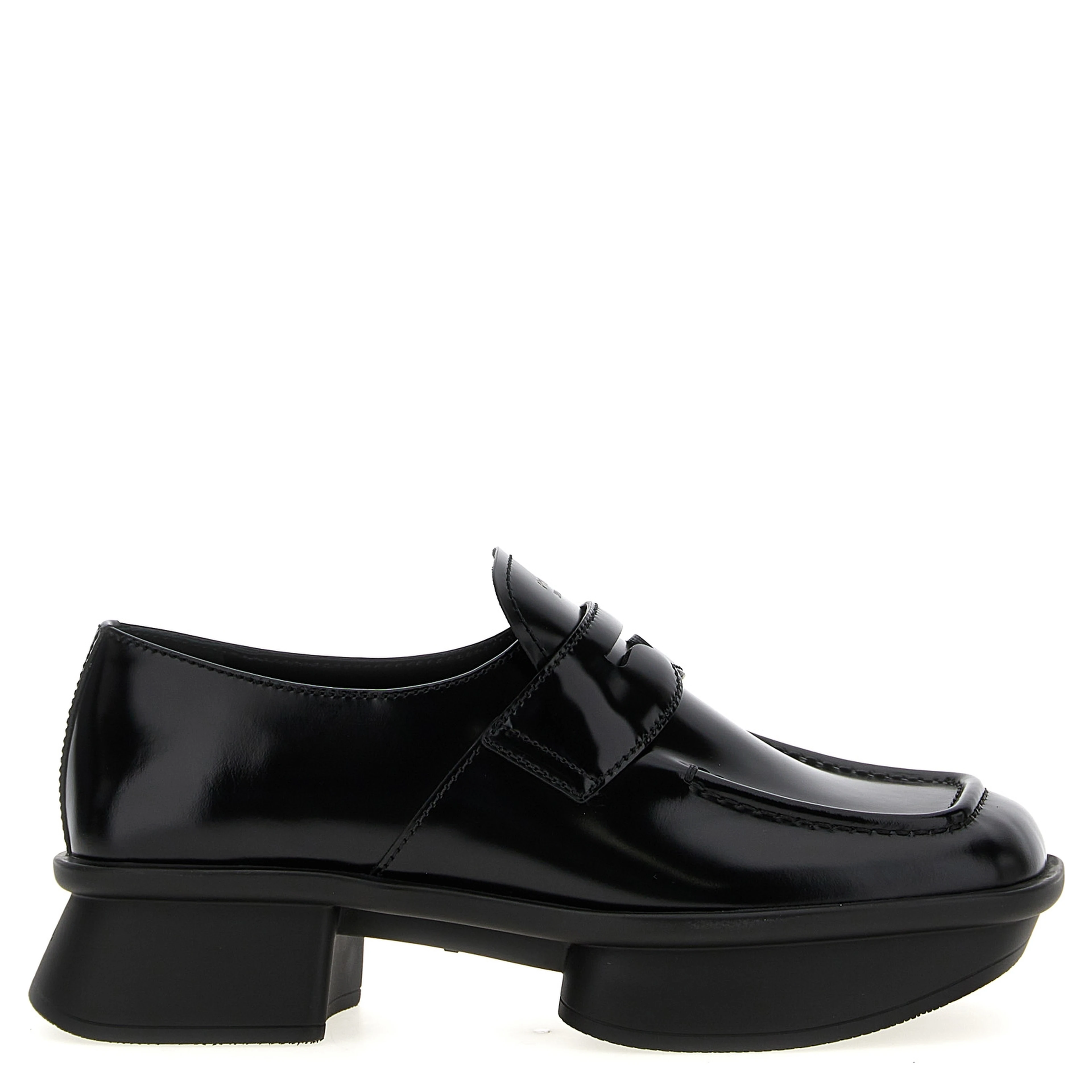 Black Calfskin Slip-On Loafers