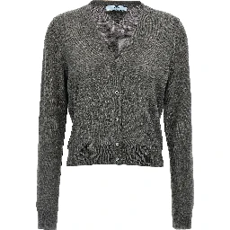 Gray Virgin Wool Cardigan
