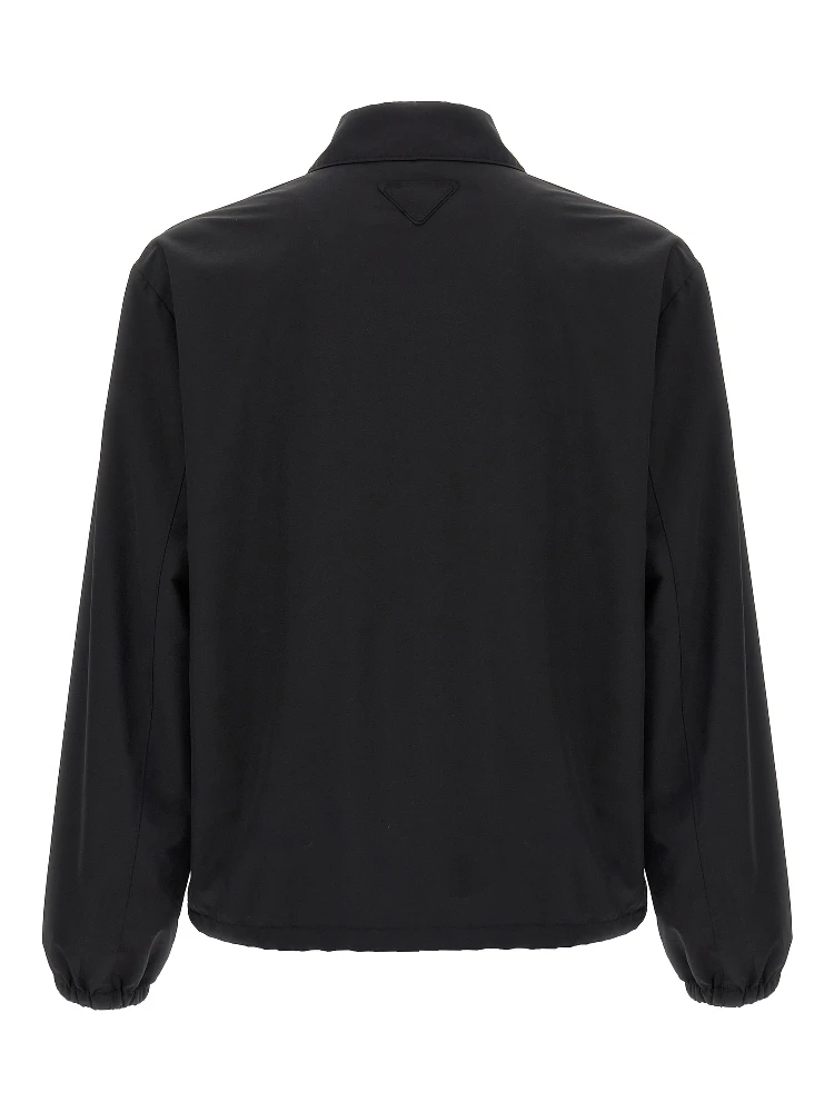 Black Virgin Wool Full-Length Jacket alternative