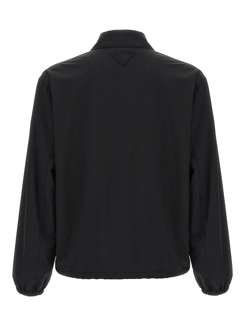 Black Virgin Wool Full-Length Jacket
