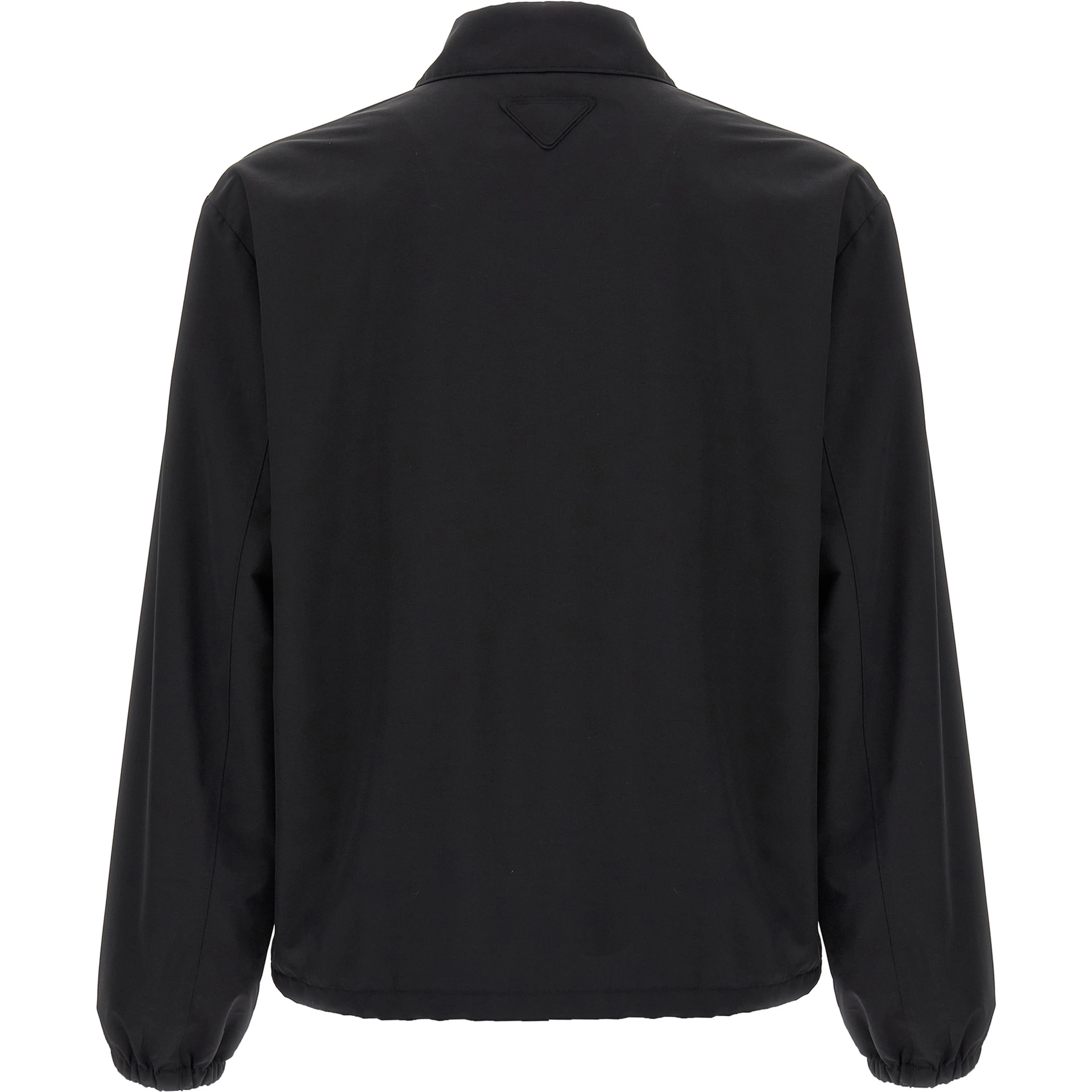 Black Virgin Wool Full-Length Jacket