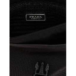 Black Recycled Polyamide Crossbody Bag