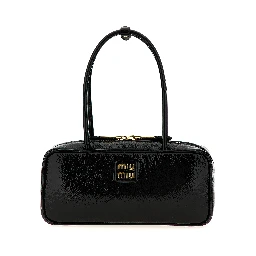 Black Lamb Leather Handbag