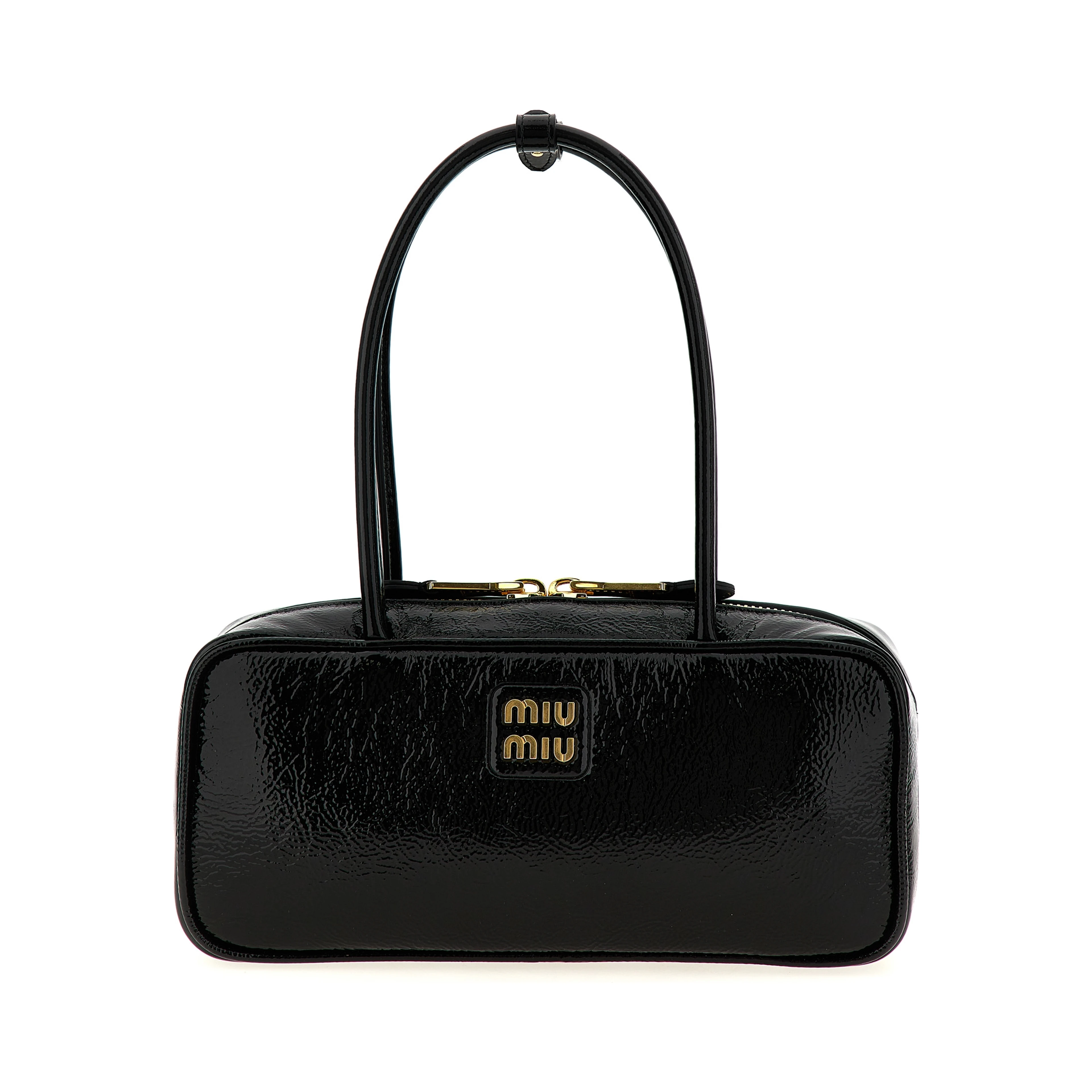 Black Lamb Leather Handbag