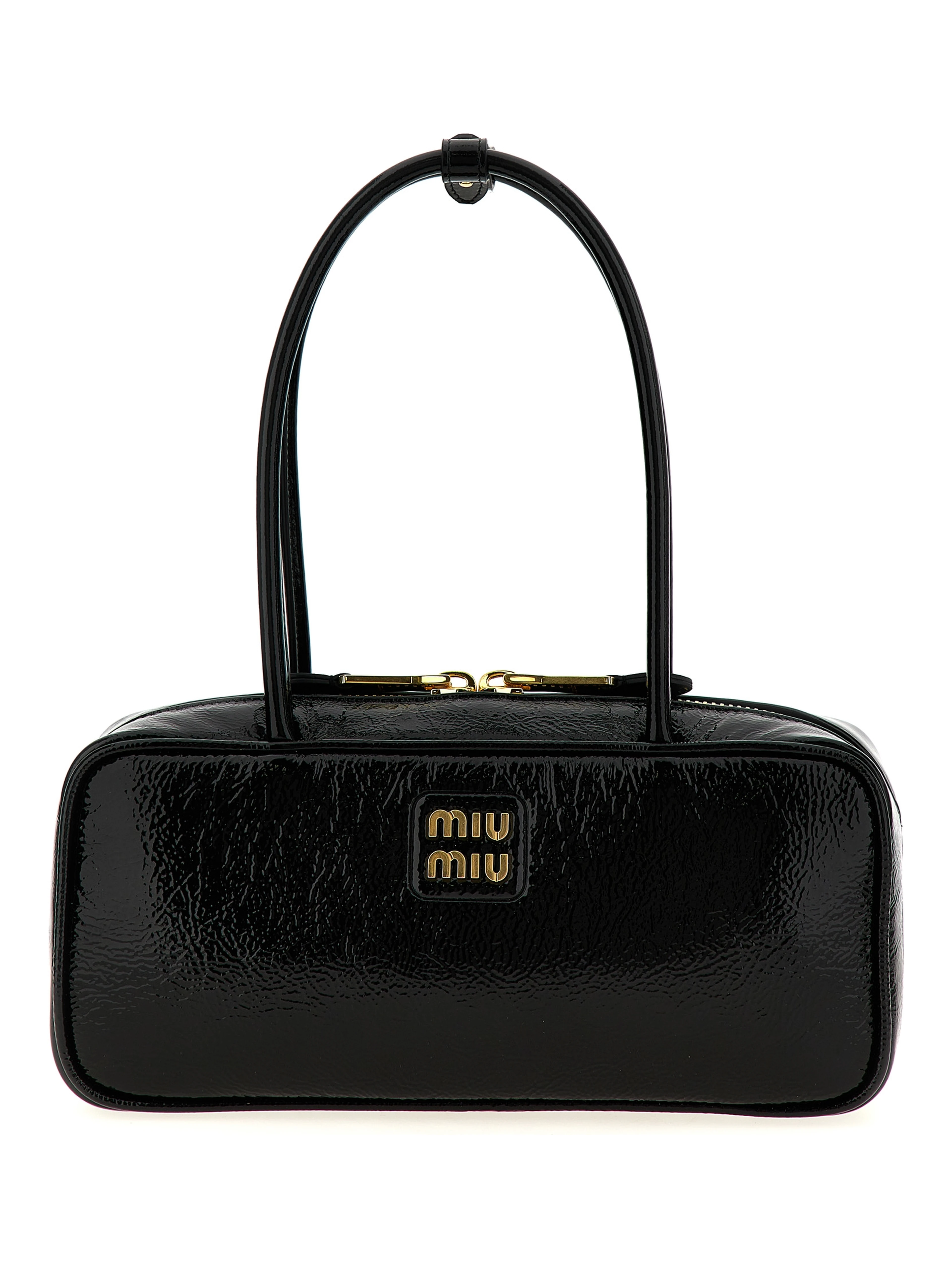 Black Lamb Leather Handbag