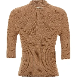 Beige Cotton Polo Shirt