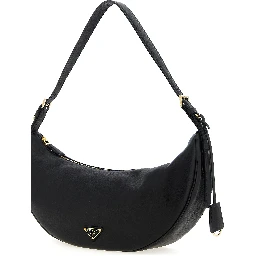 Black Calfskin Shoulder Bag