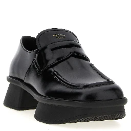 Black Calfskin Slip-On Loafers