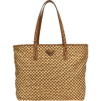 Multicolor Polyamide Tote Bag