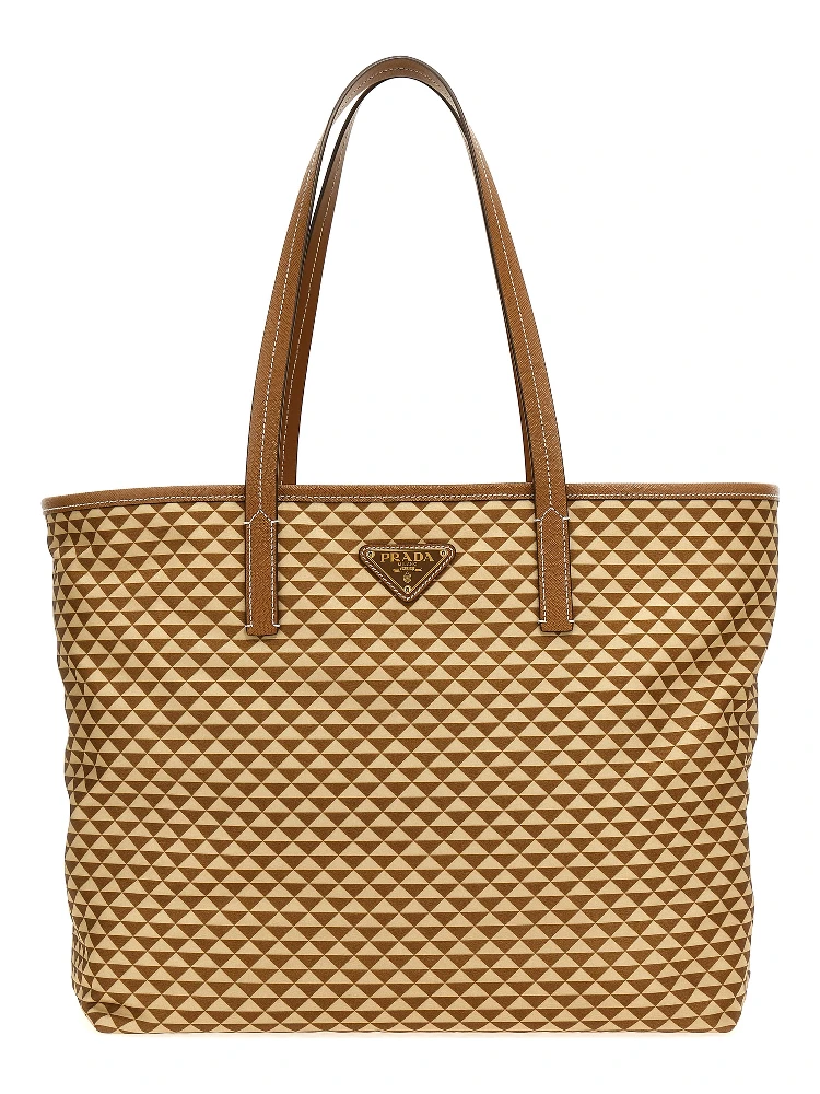 Multicolor Polyamide Tote Bag