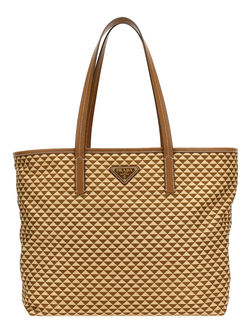 Multicolor Polyamide Tote Bag