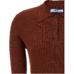 Brown Cotton Polo Shirt