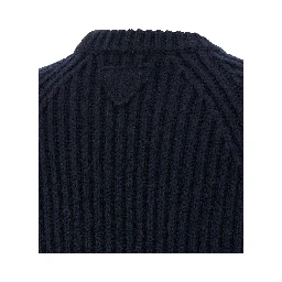Blue Virgin Wool Cardigan
