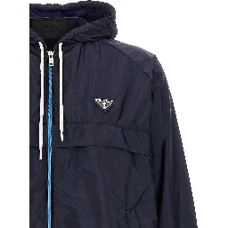 Blue Recycled Polyamide Jacket