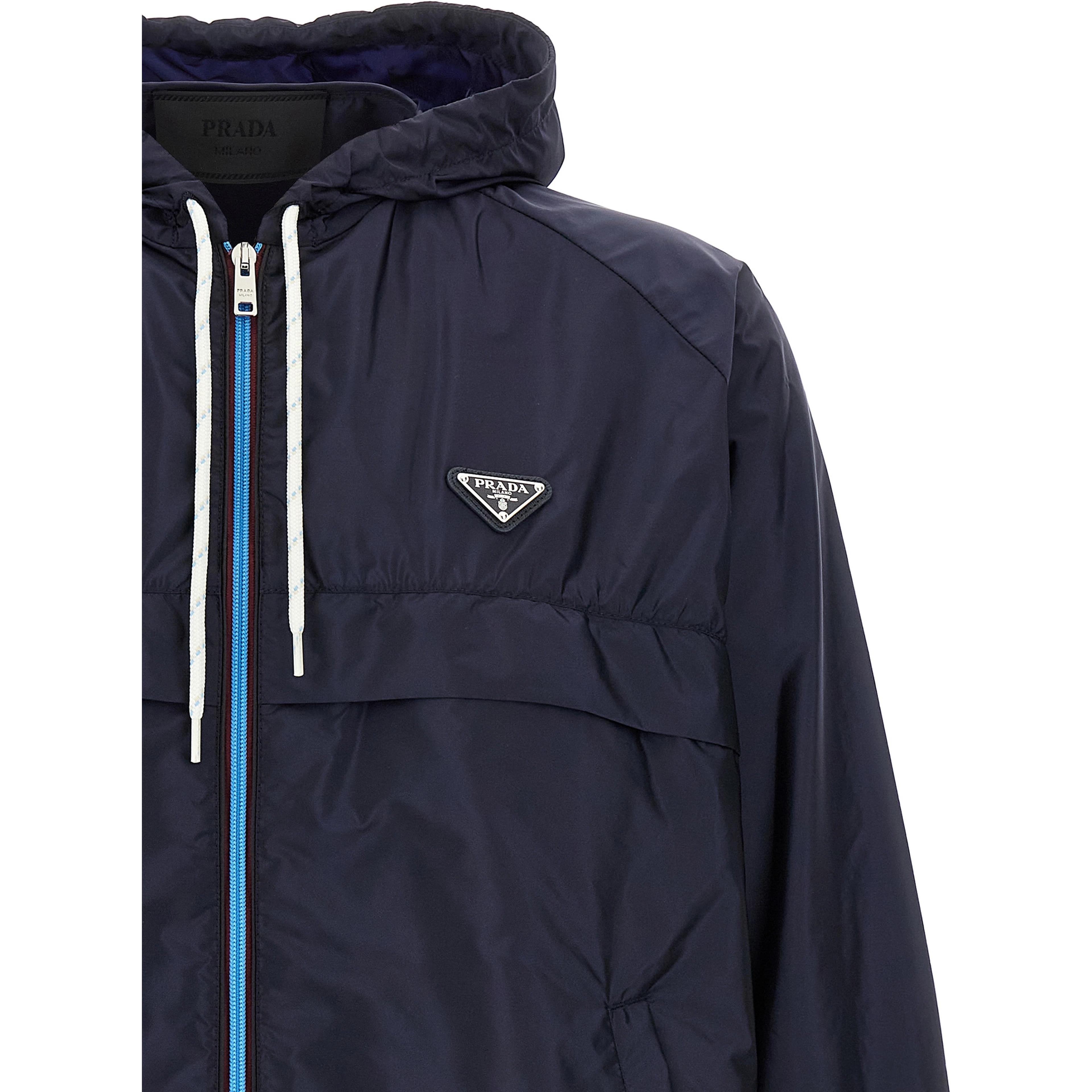 Blue Recycled Polyamide Jacket